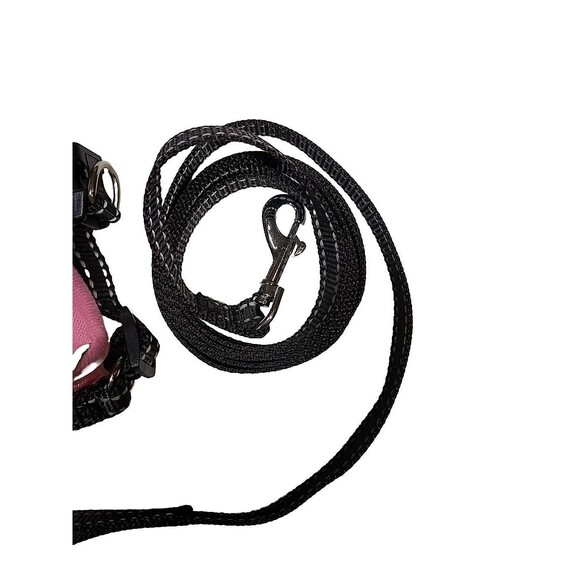 New Sz XS Dog Harness Pink Step-in Lock Adjustable Air Mesh Harness & Leash - Picture 3 of 8